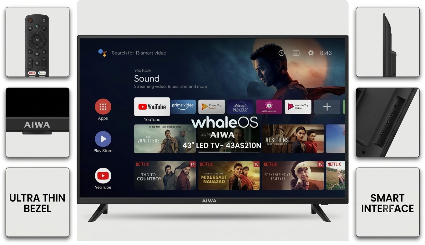 43AS210N - AIWA 43" LED TV - 43AS210N